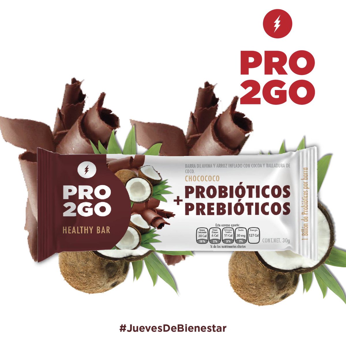 Pro2Go_'s tweet photo. Descubre qué ingredientes tiene tu barrita #Pro2Go #ChocoCoco 🍫🥥📍Encuéntralas en Súper Naturista, @sanpablofarma y @solosanborns . https://t.co/tOx5y8ltyq
