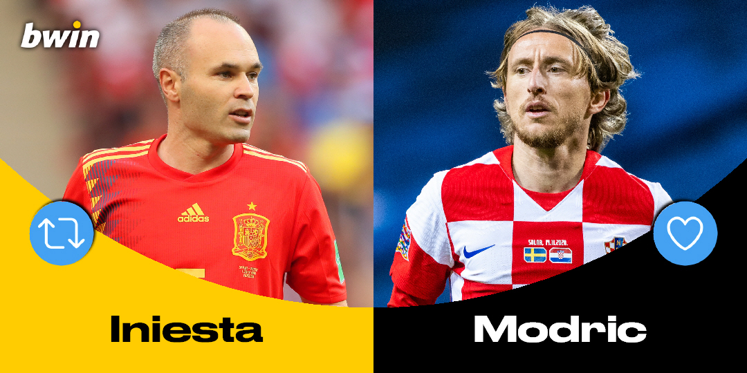 bwin_es's tweet photo. Simple:

🔁 Iniesta | ❤️ Modric https://t.co/V3aIR6BoQb