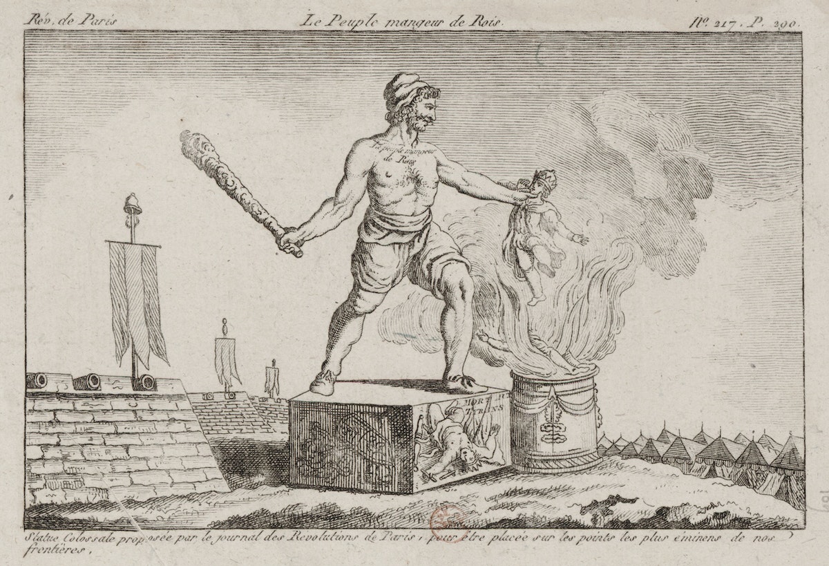Or 1793's "The People, King-Eater," whose artist is lost to the mists of time:  https://gallica.bnf.fr/ark:/12148/btv1b84120711?rk=21459;2#6/