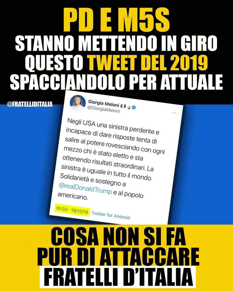 🔵 La sinistra fa di tutto pur di attaccarci