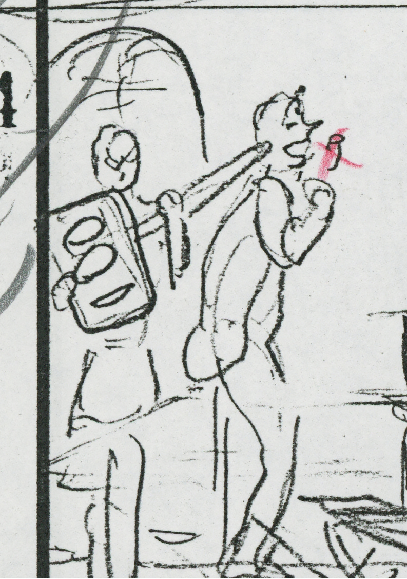 I think I will make an "animatic"-type video in the end, but they are fun to compare side-by-side in the meantime. I am not sure what the Red X is for, but it's perhaps to change Ryo's pose/expression?