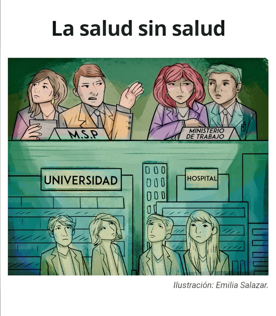 AngelSinmaleza's tweet photo. Los @postgradistasEC son médicos destacados elegidos entre miles de aspirantes que superan un fuerte reto académico y ahora enfrentan maltratos. Su lucha es justa. 
Recomiendo leer este excelente reportaje e ilustración de la @EspaciadoraBar
➡️ https://t.co/ob19TbsJqB https://t.co/QqqDeSN2hT