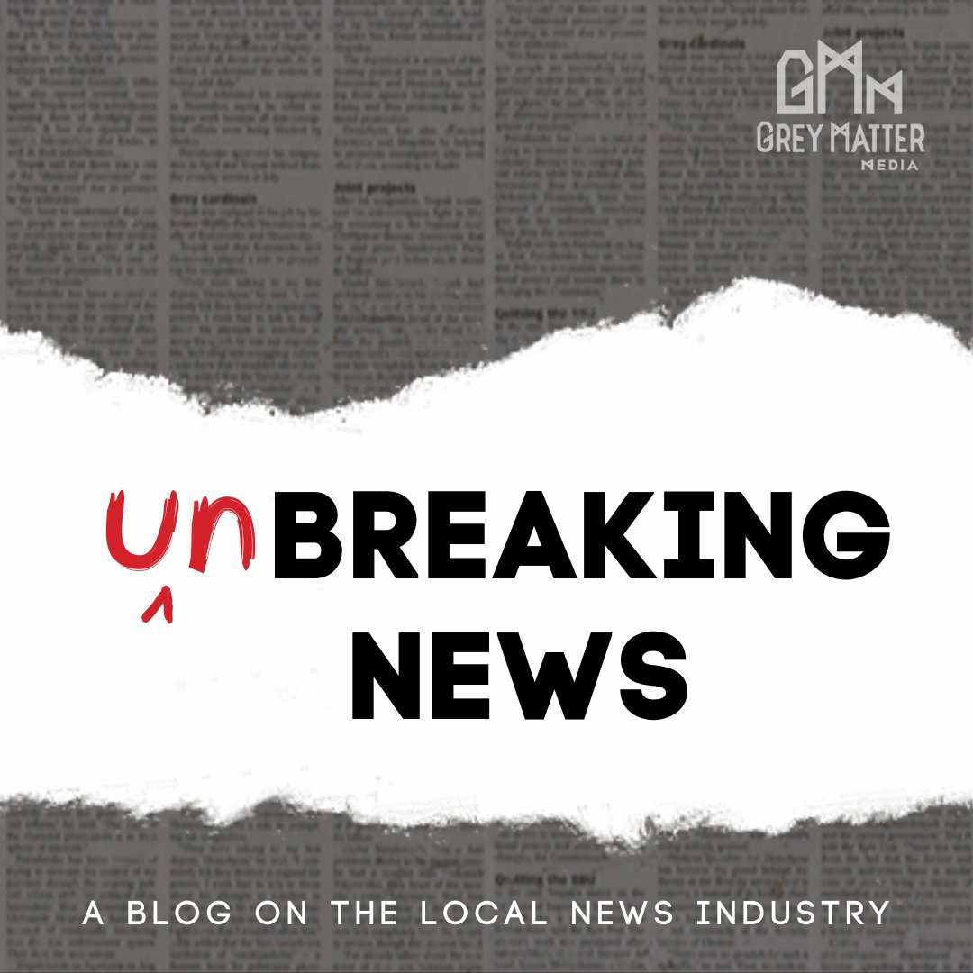 UnBreaking News, a guest blog by <a href="/GreyMatterOrg/">Grey Matter Media</a>, is a place where folks can write about what they see in the local news industry in central Ohio — good and bad! Our mission is to educate, discuss and debate what the news could and should be. Check it out:

medium.com/unbreaking-news