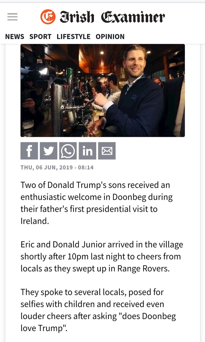 The Trump lads in Ireland
