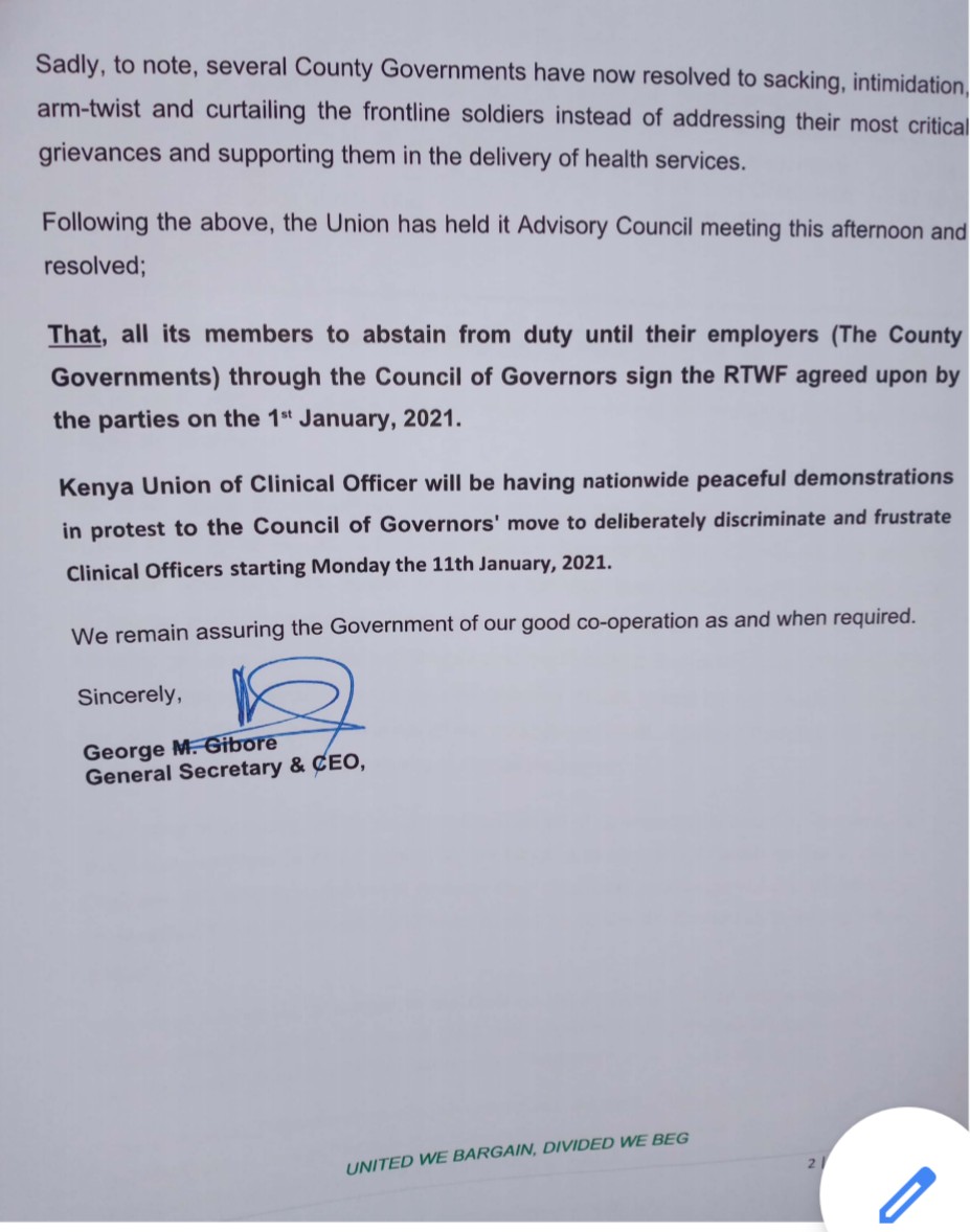 kUCOofficial's tweet photo. KUCO Presser on the 48 hour ultimatum on RTWF 
@KenyaGovernors @MOH_Kenya @RailaOdinga @GovWOparanya
#SignRTWFforCOs https://t.co/8g9j2RkDmZ
