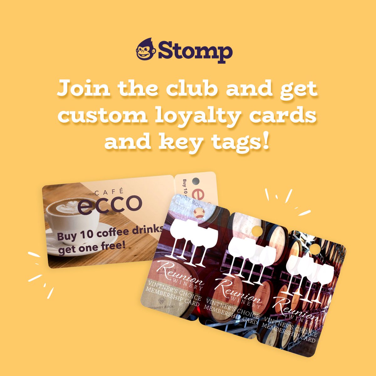 stompstickers's tweet image. A happy customer is a loyal customer.  Start connecting with your customers and club members and get them coming back for more with some custom loyalty cards and key tags.

#customloyaltycards #customkeytags #customstickers