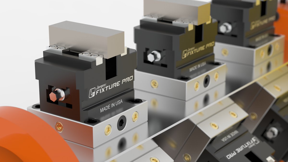 trunniontable's tweet photo. Stallion Triangle Fixture featuring Quick-Lock bases and Fixture Pro Vises from @JergensInc .  The perfect blend of tool clearance and productivity, learn more about our Multisided Trunnion Fixtures at this link:  https://t.co/OmNYVZajDh

Stop Handling, Start Machining. https://t.co/ZtMdVRfSsF