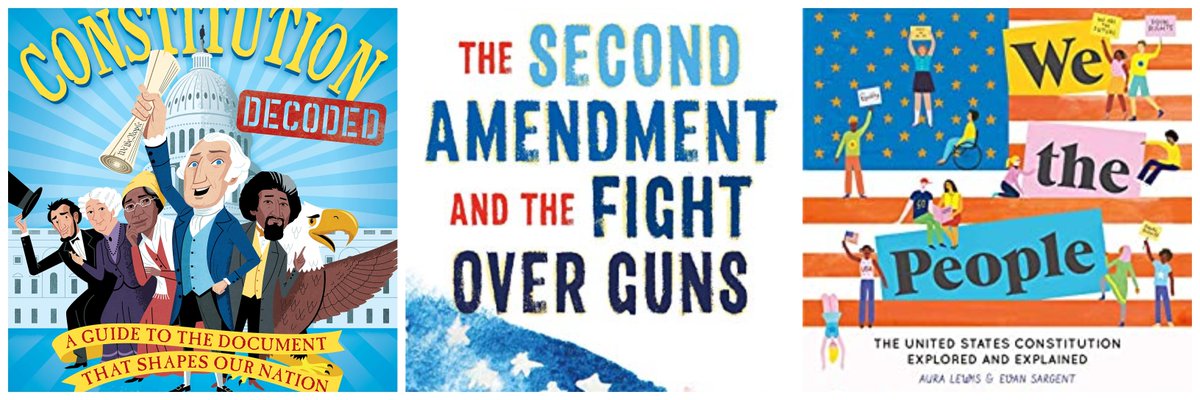 This booklist was created for Constitution Day in September, but these Constitution-related titles can be used any day--particularly as educators grapple with discussing yesterday's events with students.
ow.ly/BQ1A50D2z2a