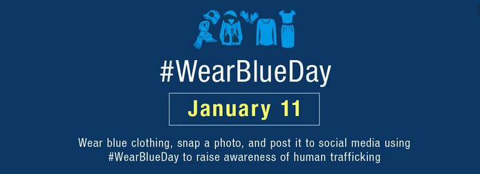 WomenOfATT_EG's tweet photo. On this important day, to raise awareness of human trafficking, we invite you to take photos wearing blue! Use hashtags #WearBlueDay, #WomenOfATT, and #NationalHumanTraffickingAwarenessDay. https://t.co/FopjdZyfq0