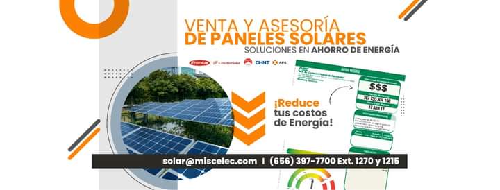 miscelecmx's tweet photo. Inicia el año ahorrando en tu recibo de luz, solicita cotización sin costo por whatssap (656)364-1776 
#panelsolar #panelessolares
#canadiansolar #viakon #fronius #chint #Everest https://t.co/Z8Yh32qKsH