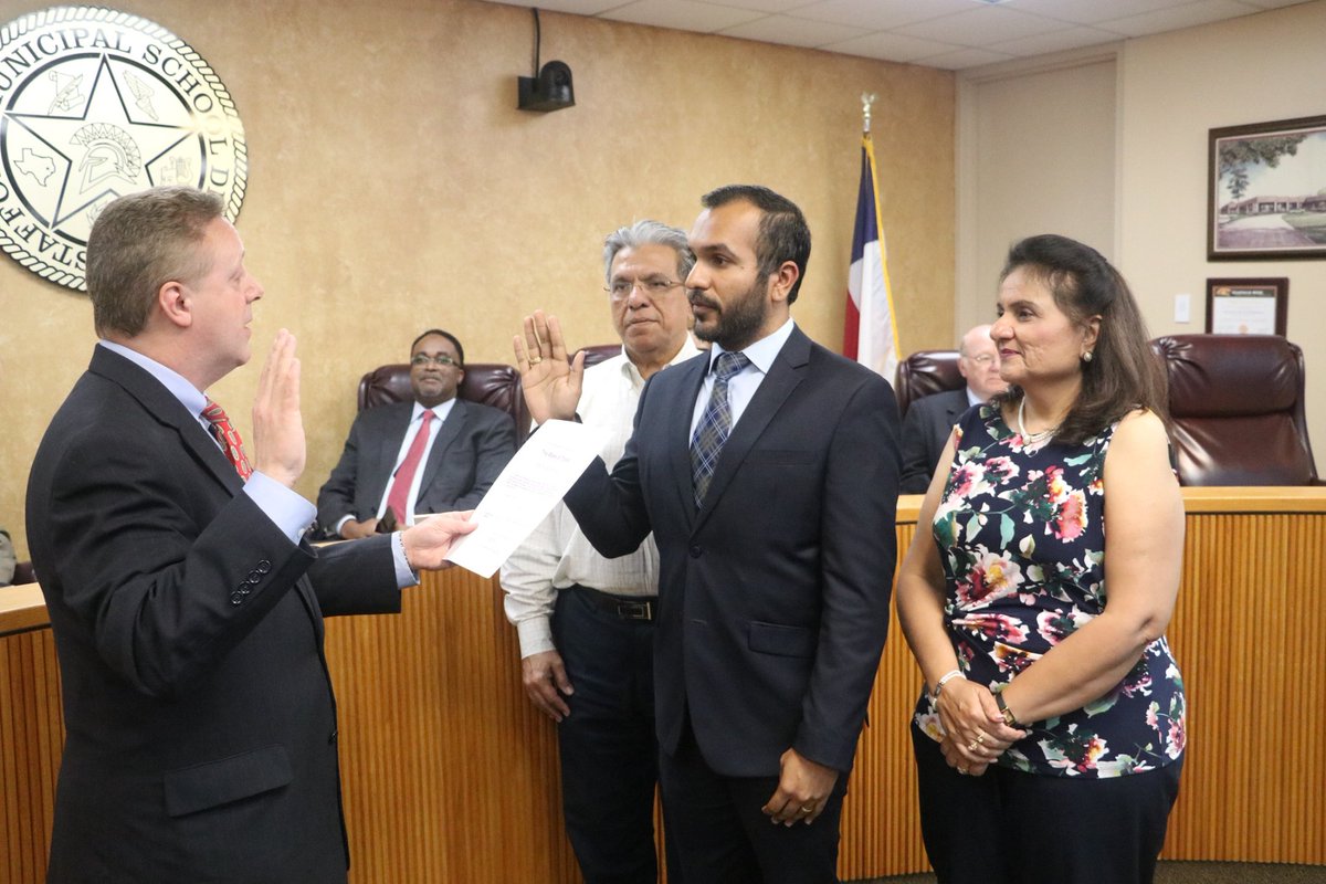 StaffordMSD's tweet image. Today is #SMSDBoard Trustee Ash Hamirani&apos;s birthday. Hamirani is the youngest Trustee in the history of our district and the first South Asian to serve as well. He recently announced that him and his wife are expecting their first baby boy. We hope you have a great day!