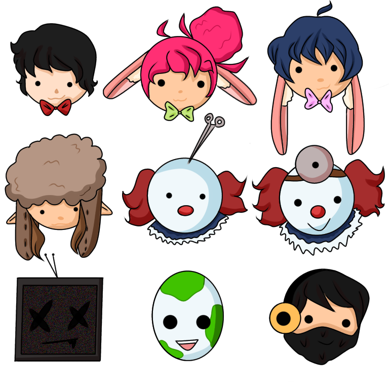 KalpacasRblx's tweet photo. I made chibi heads of the CITS crew and devs (well all I could fit on the page lol) I hope you like them 

@CarolineClinten @KURR0SS @CLlNTEN @CircusintheSky_  @_SN00TZ @G0Zroblox @nokomls (I don’t know the rest of there Twitter handles) https://t.co/4T0G7JqtiF