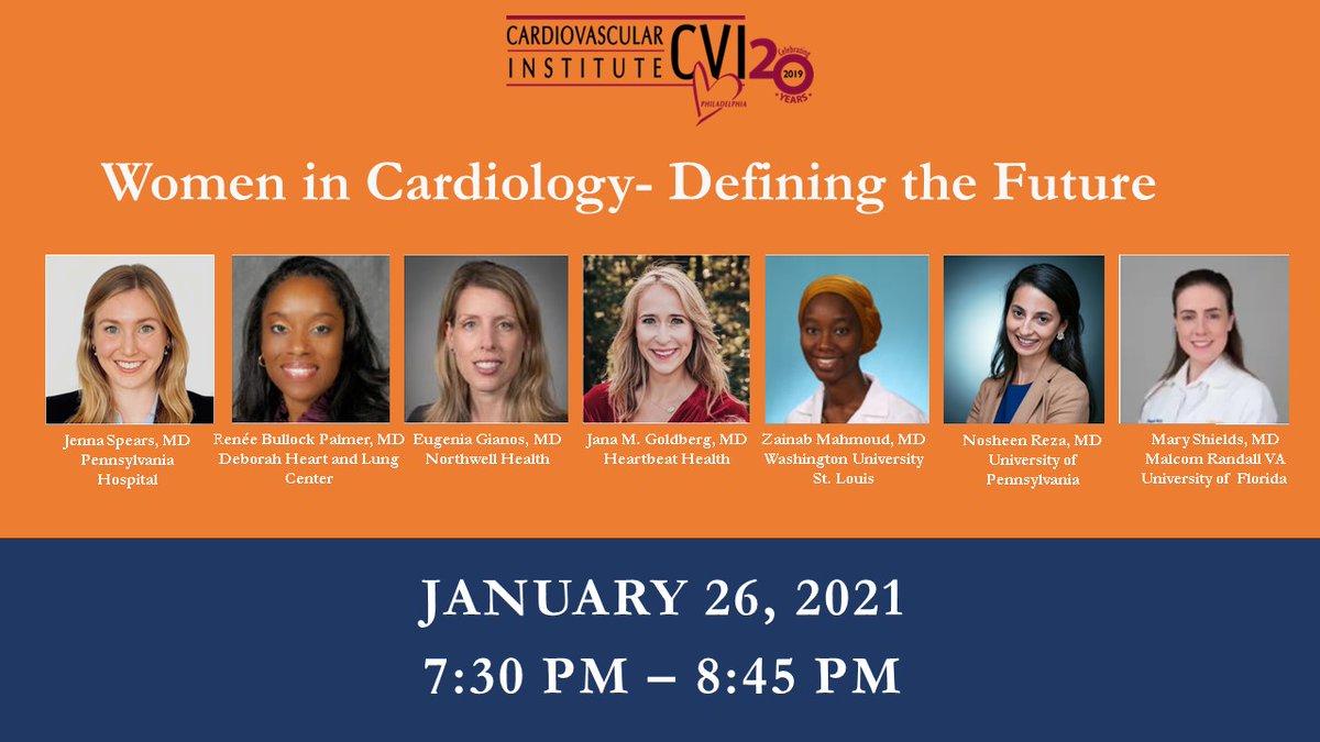 cvi_phila's tweet photo. Join us https://t.co/3byw3eLRmT on Jan. 26 as we explore key topics regarding mentorship, choosing a career path, and ongoing challenges through a moderated discussion with a panel of women cardiologists. #WICVI21 https://t.co/mpzFpQtd58