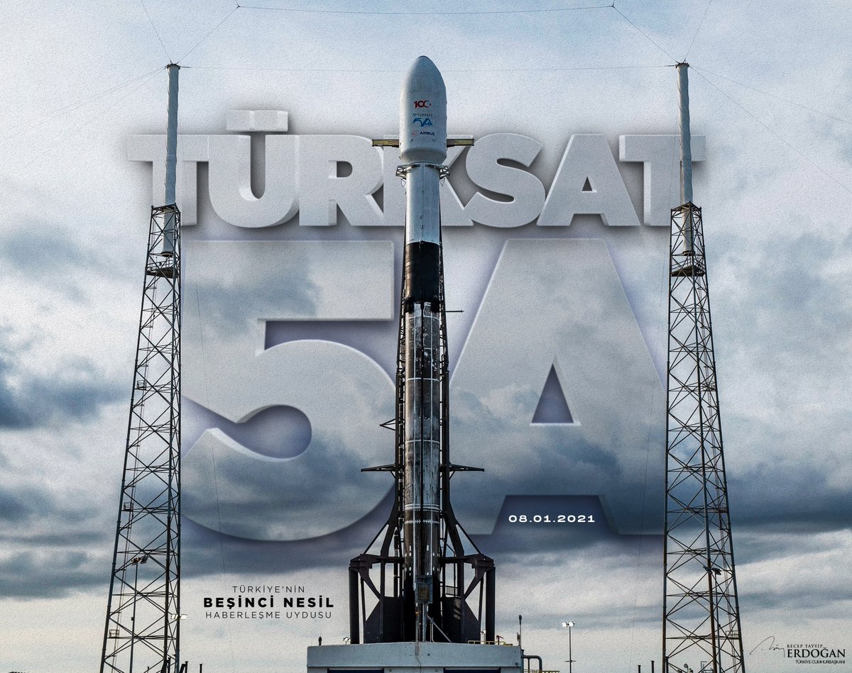 #Türksat5A uzaydan bizlere ilk selamını inşallah yarın verecek. Hayırlı uğurlu olsun. 🇹🇷🛰️