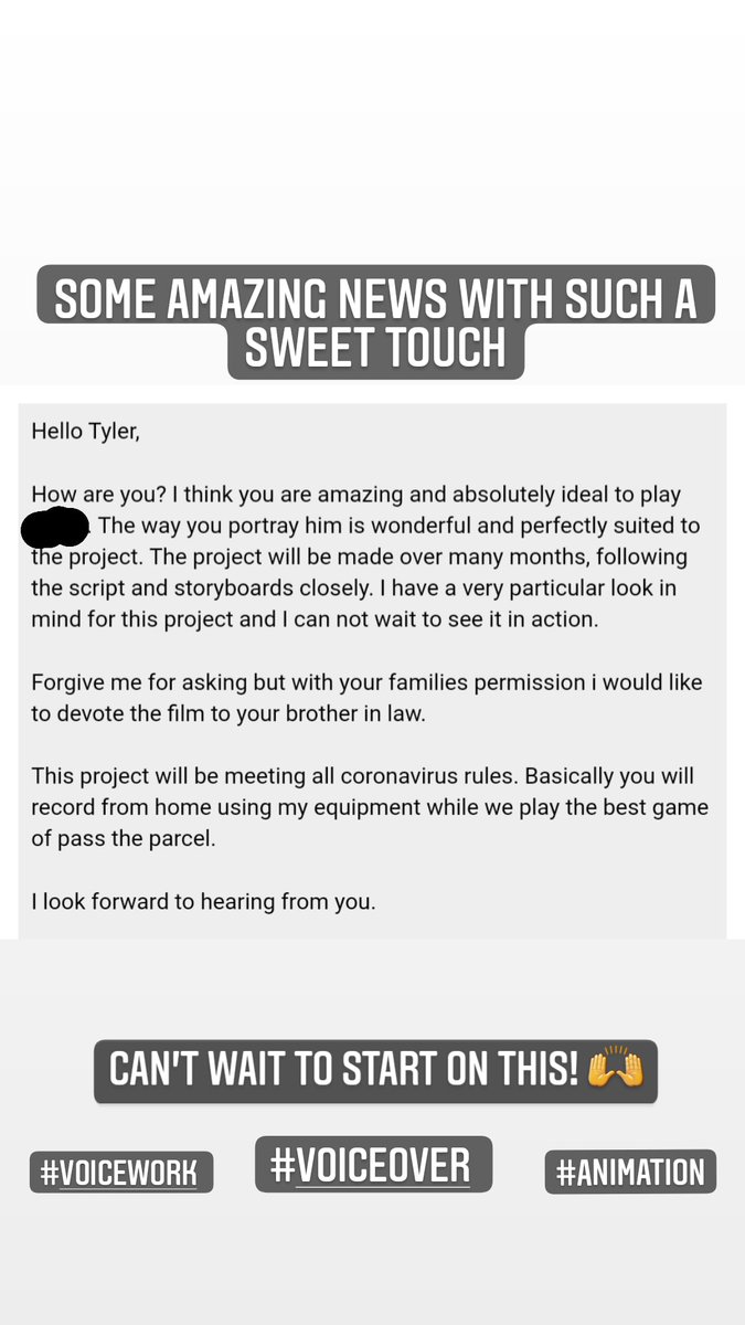 The works on it's way early, bring on 2021!