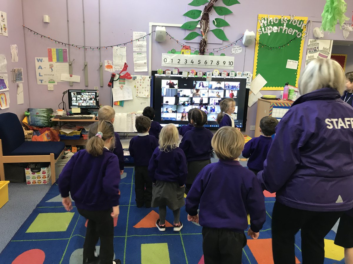 DorchesterP's tweet photo. Fantastic learning from our Nursery and Reception children this week - and lots of physical activity too with @gonoodle.  Fantastic technology means children at school and home can join and dance together #achievingexcellence https://t.co/NCxv2iCHgw