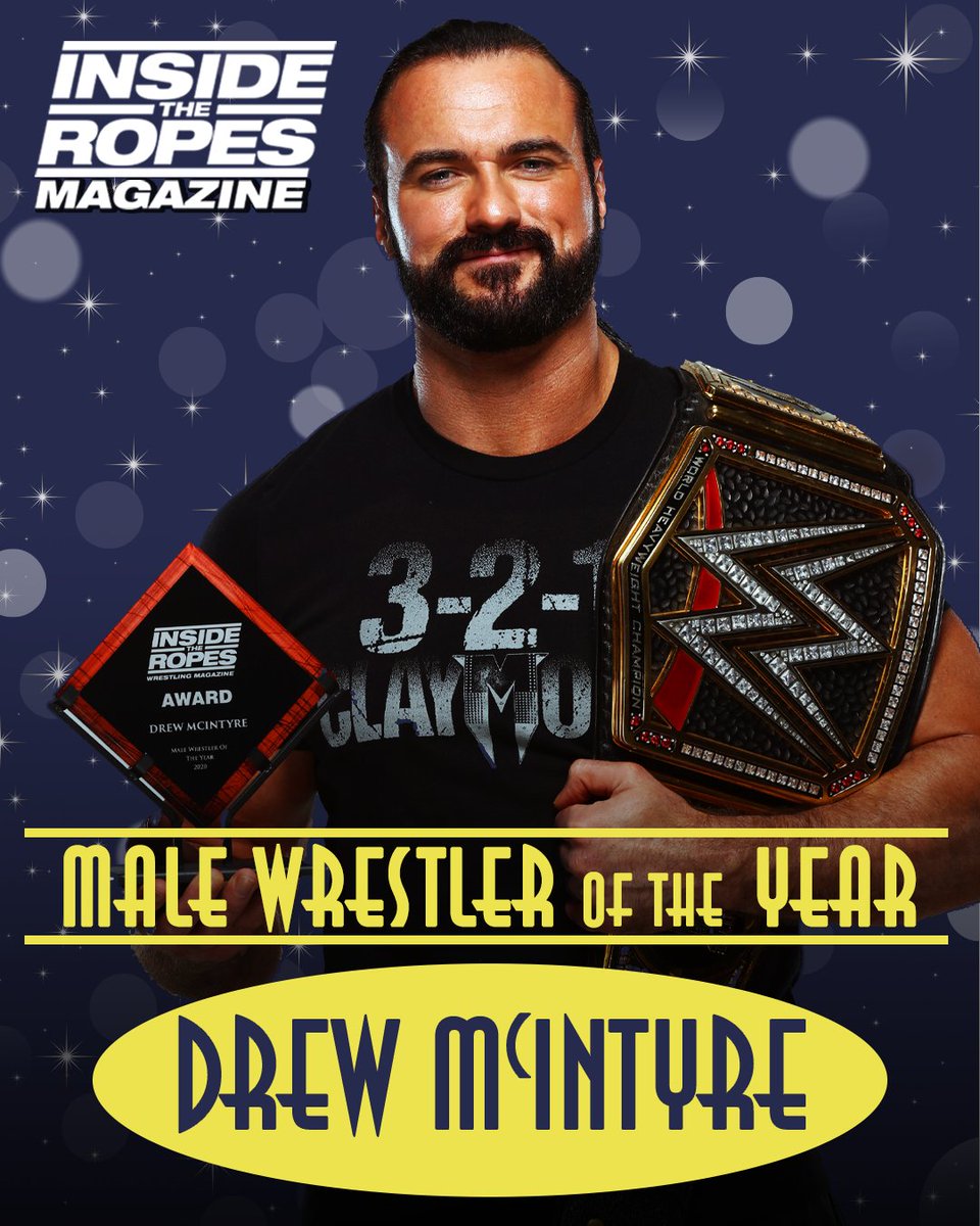 ITRWrestling_'s tweet image. The winner of the Inside The Ropes Magazine End Of Year 2020 Award for Male Wrestler Of The Year is...

DREW MCINTYRE (@DMcIntyreWWE / @WWEUK)

See the full list of award winners in issue 5 of Inside The Ropes Magazine, available for pre-order NOW: insidetheropesmagazine.com