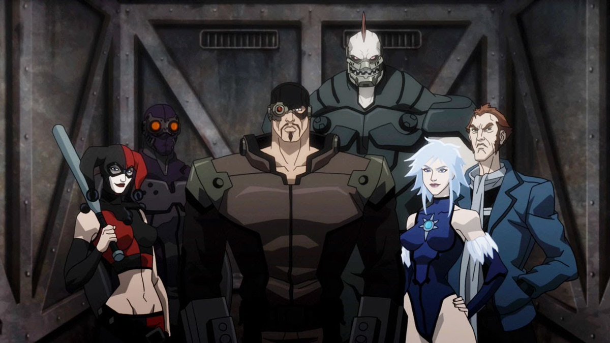 "Batman: Assault on Arkham" (2014) is actually a Suicide Squad movie about pulling a heist in Arkham Asylum. Batman isn't the main character, treated more like a terrifying monster that can suddenly appear and strike at any time. Love these kind of stories.