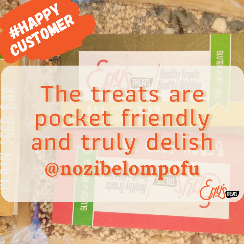 enystreatszw's tweet photo. #happycustomer
@nozibelompofu always has the nicest things to say. And yes the bars are good as travelling gifts or when you are on the road.
#treats #love #seeds #proteins #crunchy #food #seedbutter https://t.co/3VjAAUwo02