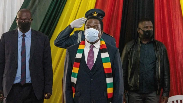 thehill's tweet photo. Zimbabwean president: Capitol riots show US has no right punish other nations "under the guise of upholding democracy" https://t.co/57ECthInZS https://t.co/Go2K7nAz5y