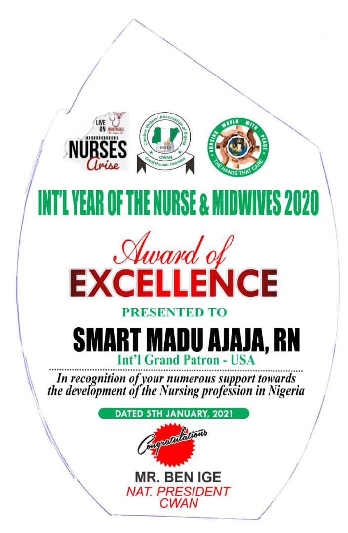 NightingaleRad1's tweet photo. Congratulations to our own Nurse Broadcaster, the anchor of Nurses Arise show and Nigeria Now on Nightingale Radio @SmartAjaja greater achievements coming your way. We celebrate you https://t.co/BsupL0DSXb