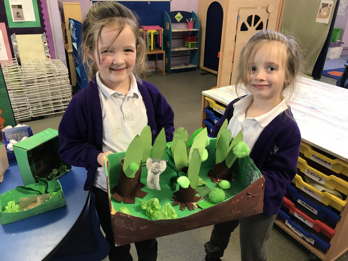 DorchesterP's tweet photo. Wonderful D and T from our youngest children this week as they designed homes for the animals that they adopted for Christmas - a sloth, a tiger and a penguin from @zsllondonzoo https://t.co/l6GZ6tfzPW