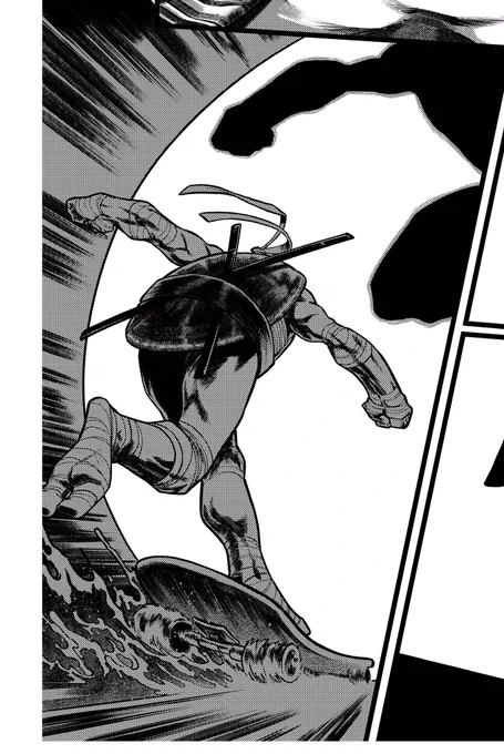 My favourite panel I've drawn today, I love drawing the Ninja Turtles (this isn't anything official) 