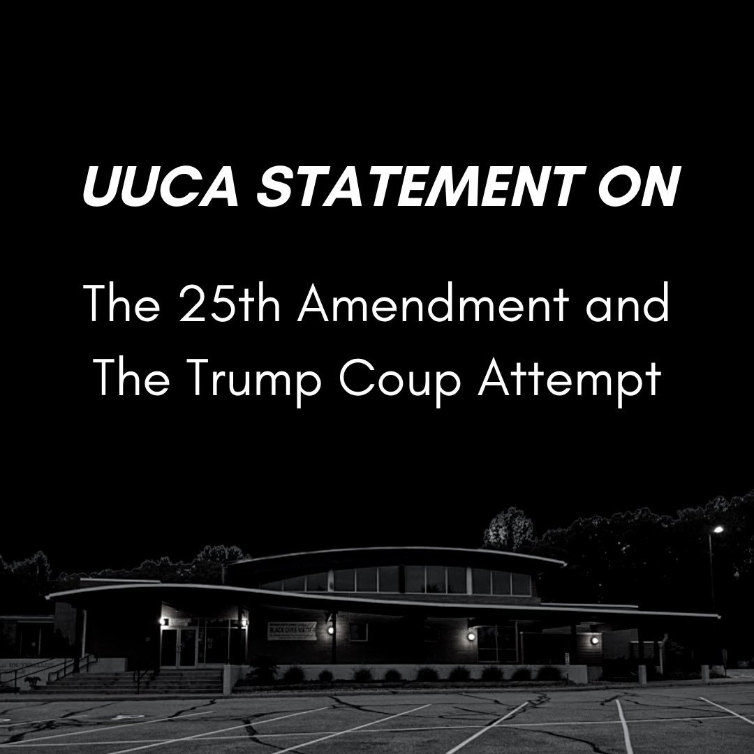 UUakron's tweet photo. A statement from our church leadership.  
 
📸: James Sundance 
 
#25thAmendment #25thAmendmentNow #Impeach https://t.co/KiO0SNHWs0