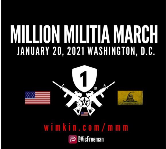 Every Patriot will be in Washington on January 20. #MillionMilitiaMarch #MillionMagaMarch #WashingtonDC #PatriotsInControl #Militia #BidenCheated2020 #Bidenisnotmypresident #2ndAmendment #AllLivesMattter #DemocracyMatters #DemocracyWins