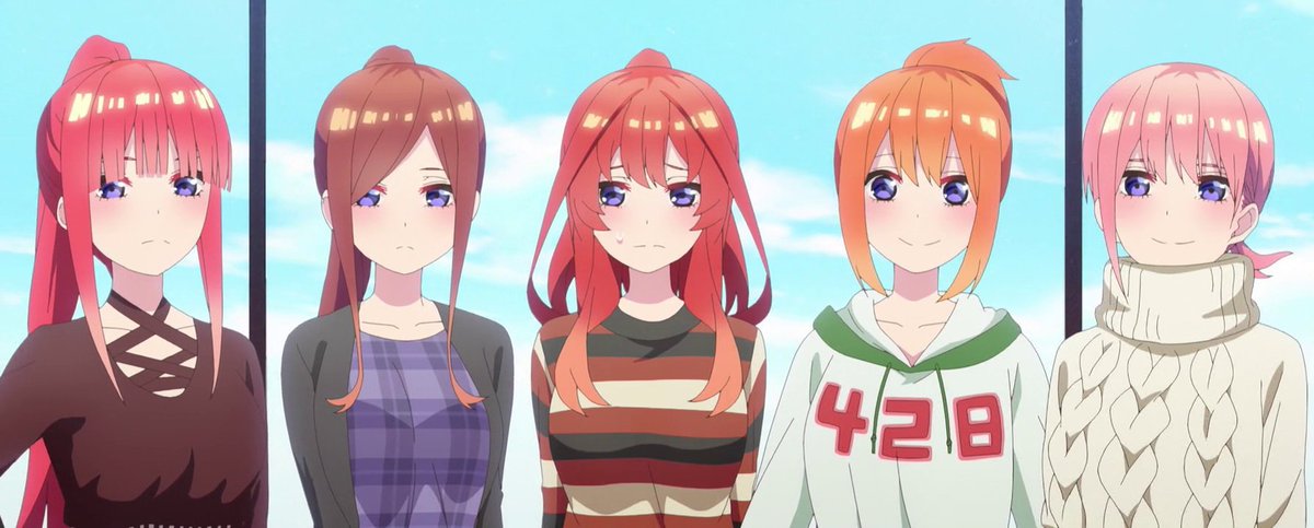 hibikisoraa's tweet photo. Gotoubun no Hanayome Season 2

The Quintessential Quintuplets 2
#Gotoubun #5toubun 
Ichika Nino Miku Yotsuba Itsuki https://t.co/L7YW5ds3na