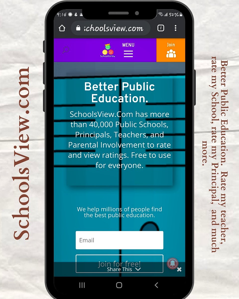 SchoolsView's tweet photo. https://t.co/yG6mfvRpY4

#teachers 
#educationaltechnologist 
#Schools 
#children 
#education 
#schoolsview 
#mothers 
#school https://t.co/3d2jaWdqOv