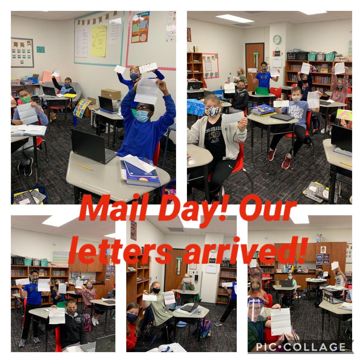 We finished our unit over letter writing before the break, and today mail was delivered!!#theartofletterwriting @PrestonElem18
