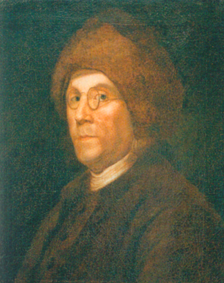 Been thinking a lot about Ben Franklin's stupid fur hat. Why did he wear this hat? Basically to show off how "American" he was while in France. He didn't normally dress like that. It's a stupid costume.