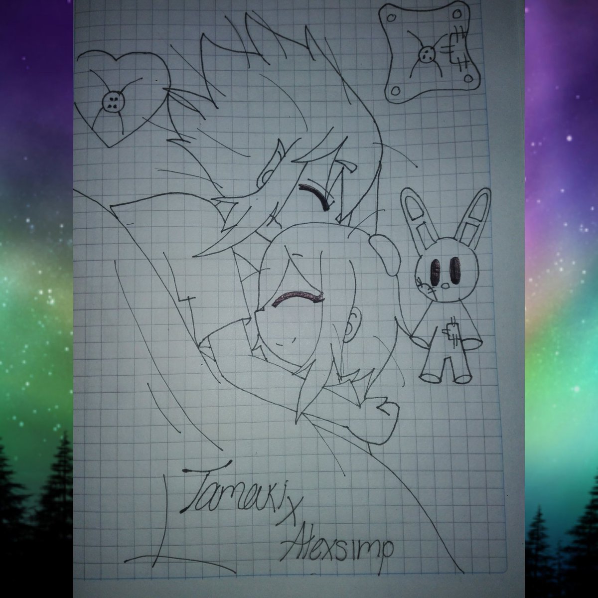 AtisutoNeko's tweet photo. Hola gente aquí un nuevo dibujo es de tamaño con una de mis tiktokers favorita alexsimp espero les guste, el vídeo ya esta en tiktok
#BNHAfanart #bnhaoc #bnhatamakiamajiki #tamakiamajiki #cute #kawaii #ilutration #draws #fanart #bnfyp #FYP #foryou #parati #artword #art #Sketch https://t.co/T6IB1lrX1u