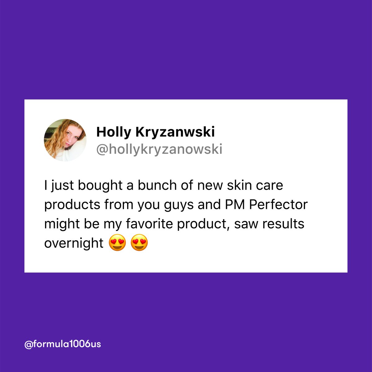 FORMULA1006US's tweet photo. Waking up to skin you've always dreamed of? Yes please! 💭 

Let us know your product success story ⬇️ https://t.co/5XPUgYJkXZ