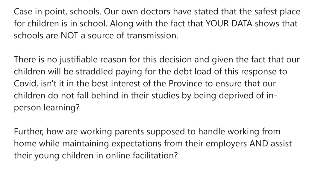 Another angry parent emailing Doug Ford and CCing yours truly:
