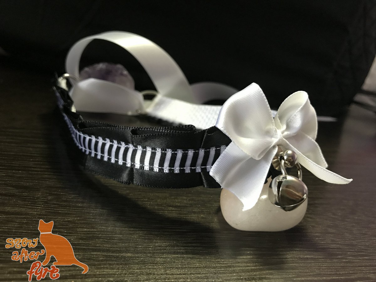 FyreSnow's tweet photo. Minimalist Black and White Striped Ribbon Collar for BDSM Petplay by SnowAfterFyre on Etsy https://t.co/HhDhRQs9eX #kittenplay https://t.co/9yJqyZym74