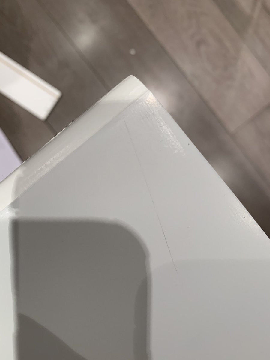 kevinrelf's tweet photo. Another nasty scratch found on the main surface #qualitycontrol #qc https://t.co/pMHmS8U5l3