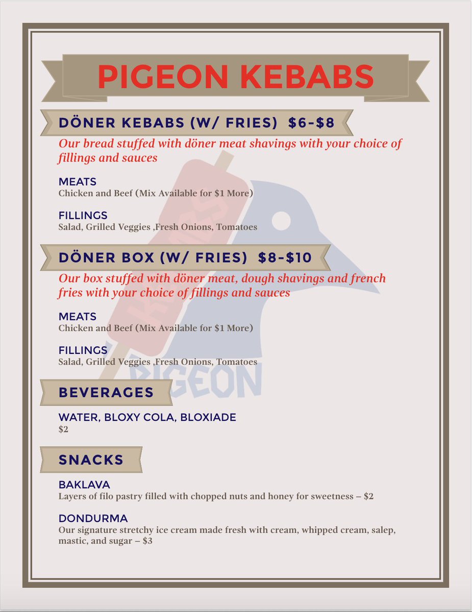 Pigeon Kebabs tweet media