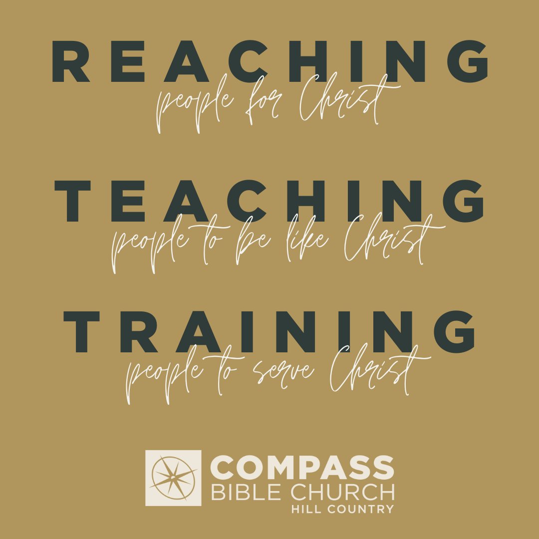 CompassChurchHC's tweet image. The mission of CBCHC is based on the "Great Commission" of Christ recorded in Matthew 28. Jesus calls every church, including CBC, to "make disciples". We are a team of disciples committed to these 3 statements.