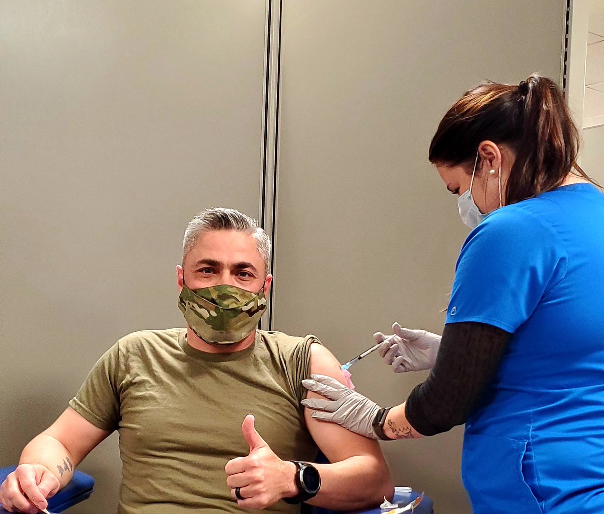 Joe McAuliffe (@joe_mcauliffe76) on Twitter photo Being part of the BN Command Team that oversees the <a href="/fb_recovery/">FB Recovery Center</a>,it is imperative that we lead by example. Me and my Battle Buddy <a href="/rockforce6/">ROCKFORCE6</a> didn't give up our shot, WE TOOK IT!
We are stopping the spread here <a href="/FortBenning/">Fort Benning Garrison</a>
<a href="/16thSMA/">Account moved to @USArmySMA</a> <a href="/TRADOC/">U.S. Army TRADOC</a> <a href="/PatDonahoeArmy/">Patrick Donahoe</a> <a href="/DerrickGarner20/">Derrick C. Garner</a> Being part of the BN Command Team that oversees the <a href="/fb_recovery/">FB Recovery Center</a>,it is imperative that we lead by example. Me and my Battle Buddy <a href="/rockforce6/">ROCKFORCE6</a> didn't give up our shot, WE TOOK IT!
We are stopping the spread here <a href="/FortBenning/">Fort Benning Garrison</a>
<a href="/16thSMA/">Account moved to @USArmySMA</a> <a href="/TRADOC/">U.S. Army TRADOC</a> <a href="/PatDonahoeArmy/">Patrick Donahoe</a> <a href="/DerrickGarner20/">Derrick C. Garner</a>