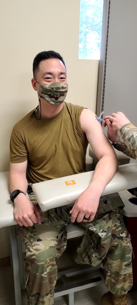 Chris Choi (@chriscchoi) on Twitter photo Blessed to receive the #COVID19Vaccine today with the rest of the <a href="/fb_recovery/">FB Recovery Center</a> team. Confident it will enable us to continue providing quality care for our residents! But vaccine or not, we will mask up and keep distance. <a href="/RockForce7/">Rockforce</a> <a href="/198thOSUT/">198th IN BDE</a> <a href="/PatDonahoeArmy/">Patrick Donahoe</a> <a href="/DerrickGarner20/">Derrick C. Garner</a> Blessed to receive the #COVID19Vaccine today with the rest of the <a href="/fb_recovery/">FB Recovery Center</a> team. Confident it will enable us to continue providing quality care for our residents! But vaccine or not, we will mask up and keep distance. <a href="/RockForce7/">Rockforce</a> <a href="/198thOSUT/">198th IN BDE</a> <a href="/PatDonahoeArmy/">Patrick Donahoe</a> <a href="/DerrickGarner20/">Derrick C. Garner</a>