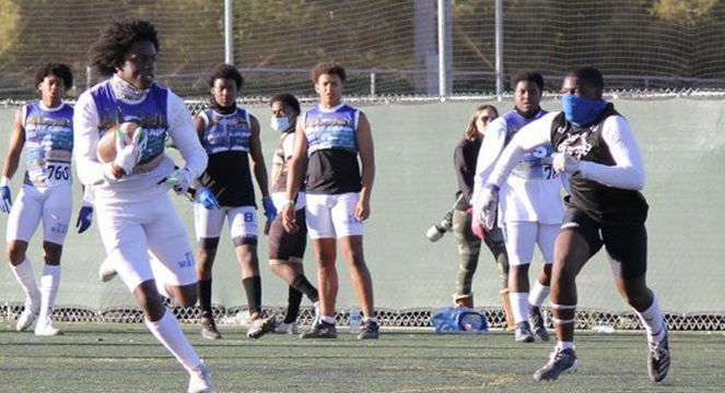 RyanWrightRNG's tweet photo. Overlooked 2021 #California WR Tajae Brooks @tajae_brooks Prepping for Another Explosive Season. RNG Interview: https://t.co/Y1YBKLVSc8 #BattleBorn #GoEagles #STORMCHA21NG #EarnTheRight @FastCampAth https://t.co/YEVM7NsaF9