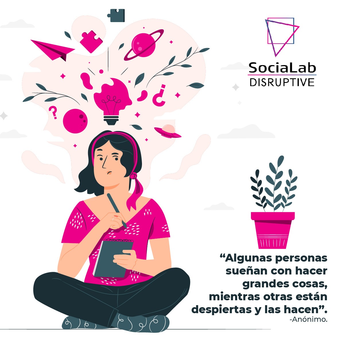 S_LabDisruptive's tweet photo. Como todo buen emprendedor, nunca te quedes con los brazos cruzados y desarrolla todas tus ideas para que las hagas realidad.
#sociallabdisruptive #emprendimiento #emprendedor #fyp  #exito #ideas #entrepreneur #motivacion #mexico #hechoenmexico #disruptivo #responsabilidadsocial https://t.co/1ZrTiiznFu