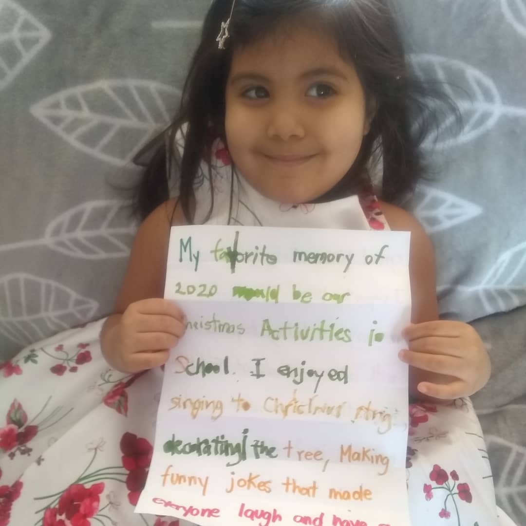 KinderKollegePS's tweet photo. Natalia is sharing her beautiful smile and her favourite 2020 memory of having Christmas fun with her Friends at school!
#newyear #newyearsresolutions #favouritememory #2020memories #favouritememory2020
#bigsmile #bigsmiles #bigsmiles๐ #friendship #friends https://t.co/RtySdpYmh6