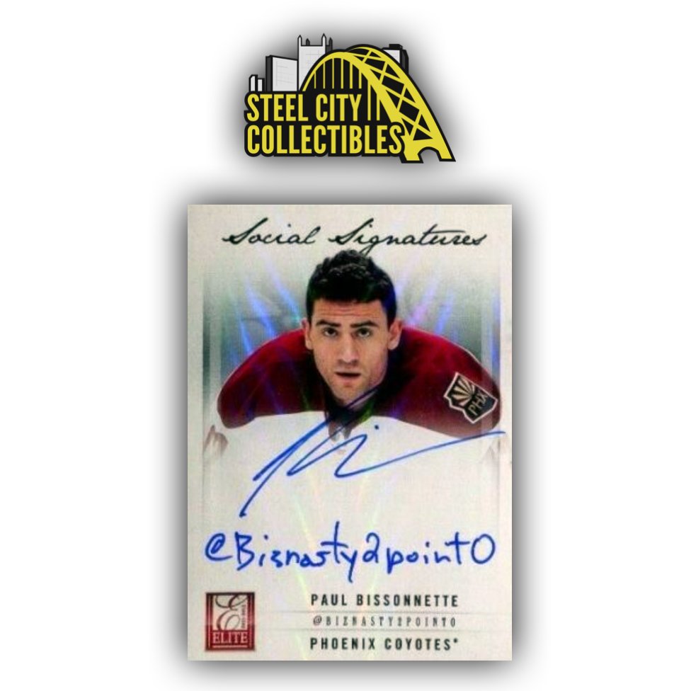 Did you know that Paul Bissonnette has autographed hockey cards in 2011-12 Panini Elite Hockey?

If <a href="/BizNasty2point0/">Paul Bissonnette</a> retweets this tweet, we'll pick one person who retweets and follows us (<a href="/SCCTradingCards/">Steel City Collectibles</a>) before 1/11/21 to get a 2011-12 Panini Elite Hockey Hobby Box for FREE!