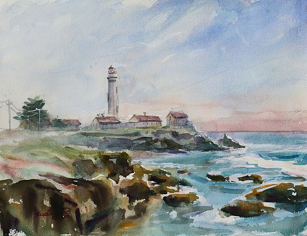 New artwork for sale! - "Pigeon Point Lighthouse Pescadero California" - fineartamerica.com/featured/pigeo… @fineartamerica