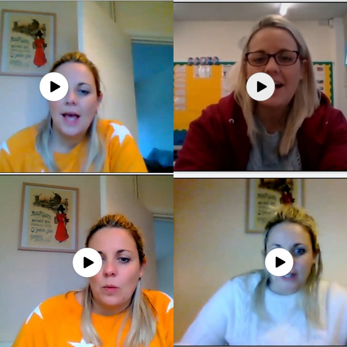 lauren_king's tweet photo. Honestly! Is it just me who ends up with the most awkward picture as the screenshot of my lessons? #teacherproblems #remoteteaching #awkwardfaces #teachingin2021 https://t.co/ij0TfVjn4o