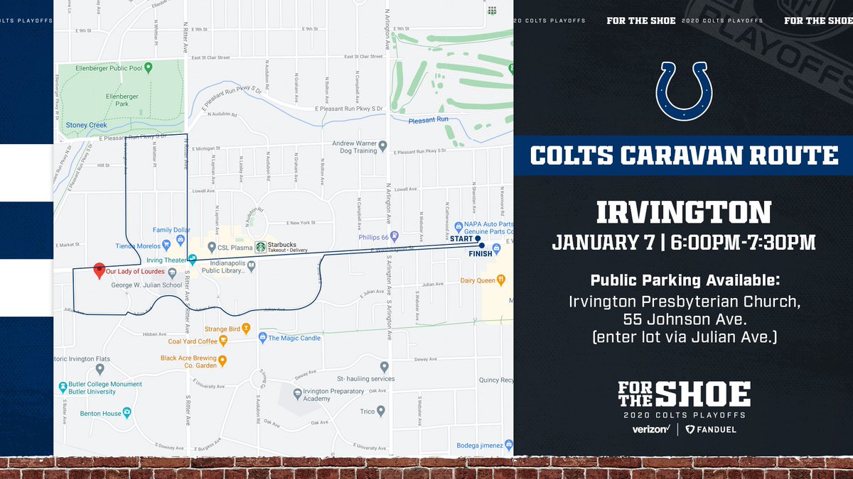 ColtsLife's tweet photo. IRVINGTON we’re headed your way! Join us today for the Colts Caravan!

📍 IRVINGTON
⏰ 6:00-7:30 PM
🖥 https://t.co/2ep9QPcguQ https://t.co/PsU2OPREuB