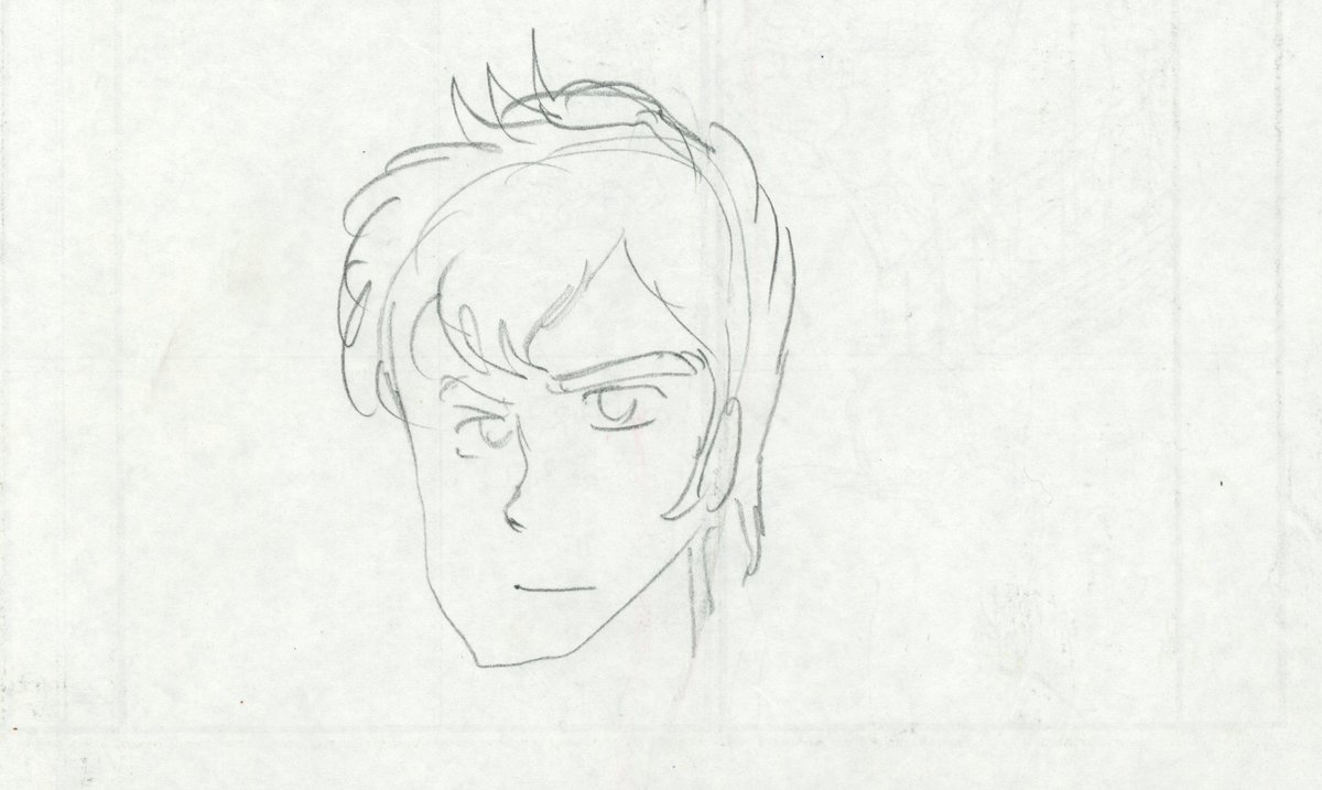 The storyboards themselves are xerox copies, but they're covered in penciled notes/corrections - presumably by the layout artist? Here is also a pencil doodle of Ryo's head that was on the back of one of the sheets.